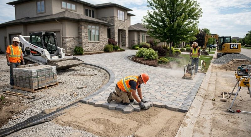 Stone Driveway Construction in Denver County, CO
